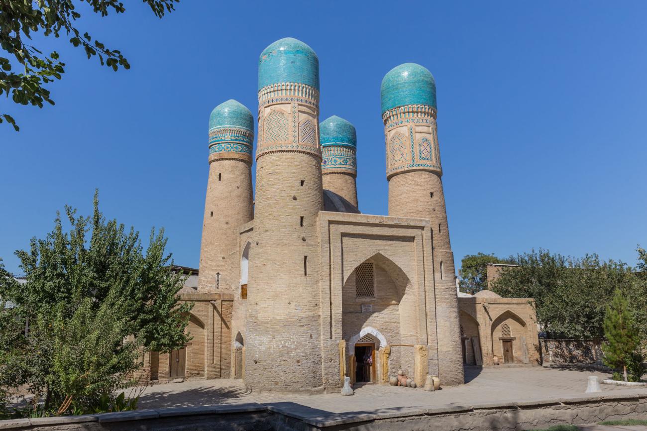 Char Minar a silk road sight in Uzbekistan